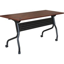 Lorell Flip Top Training Table [TABLE;TRN;FLIP;48X24;CY/BK-EA]
