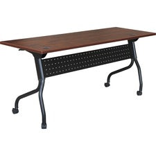 Lorell Flip Top Training Table [TABLE;TRN;FLIP;72X24;CY/BK-EA]
