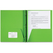 Sparco Letter Pocket Folder [PORTFOLIO;3 PRG;GN-BX]