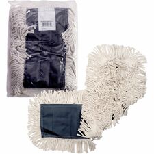 Genuine Joe Disposable Dust Mop Refill - 5" Width x 36" Length - Synthetic - 1Each [DUSTMOP;COTTON;DISP;36X5-EA]