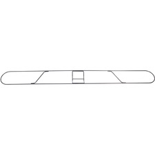 Genuine Joe Clip-on Long Dust Mop Frame - Rust Resistant, Clip, Galvanized - Metallic - 1 Each