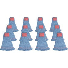 Genuine Joe Synthetic Blend Large Mophead - Rayon, Cotton - 12 / Carton [MOP;LG;BLND;WDBAND;LOOP;BE-CT]