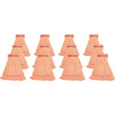 Genuine Joe Narrow Band Large Mophead - Rayon, Cotton - 12 / Carton [MOP;LG;BLEND;NARROWBAND-CT]
