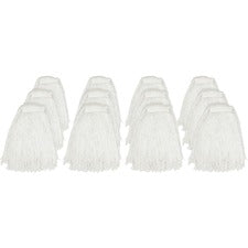 Genuine Joe Cut End Mophead - Rayon - 12 / Carton [MOP;WET;#20;RAYON;CUTEND-CT]