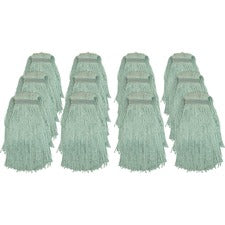 Genuine Joe Blended Yarn Mophead - Yarn - 12 / Carton [MOP;#24;BLND;CUTEND;NRW;GN-CT]