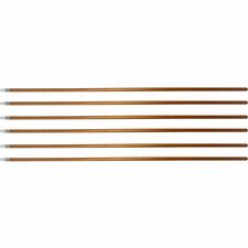 Genuine Joe Wood Handle with Threaded Metal Tip - Natural - Metal, Wood - 6 / Carton