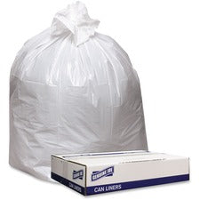 Genuine Joe Low Density White Can Liners [LINER;40X46;.9MIL;LD;100CT-CT]