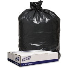 Genuine Joe Low Density Black Can Liners [LINER;43X47;1.2MIL;LD;100CT-CT]