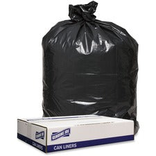 Genuine Joe Low Density Black Can Liners [LINER;43X47;1.6MIL;LD;100CT-CT]