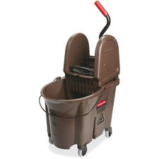 Rubbermaid Commercial WaveBrake Combo Mop Bucket [WRINGER;DWNPRES;WAVEBRAKE-CT]