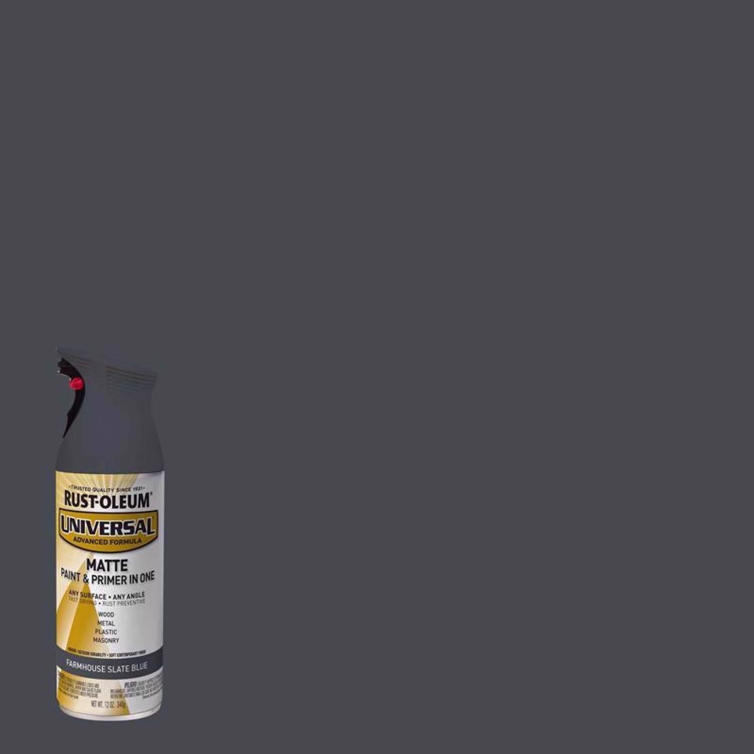 Rust-Oleum Universal Matte Farmhouse Slate Blue Spray Paint 12 oz - Case of 6