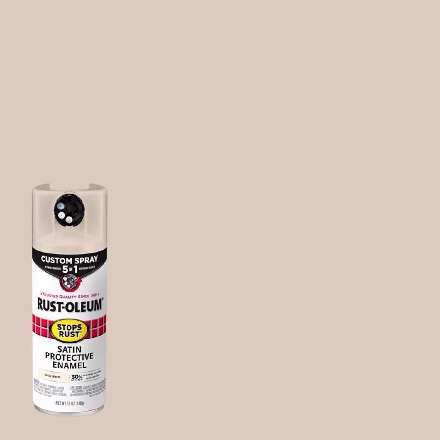 Rust-Oleum Stops Rust Indoor and Outdoor Satin White Oil Modified Alkyd Spray Paint 12 oz - Case of 6