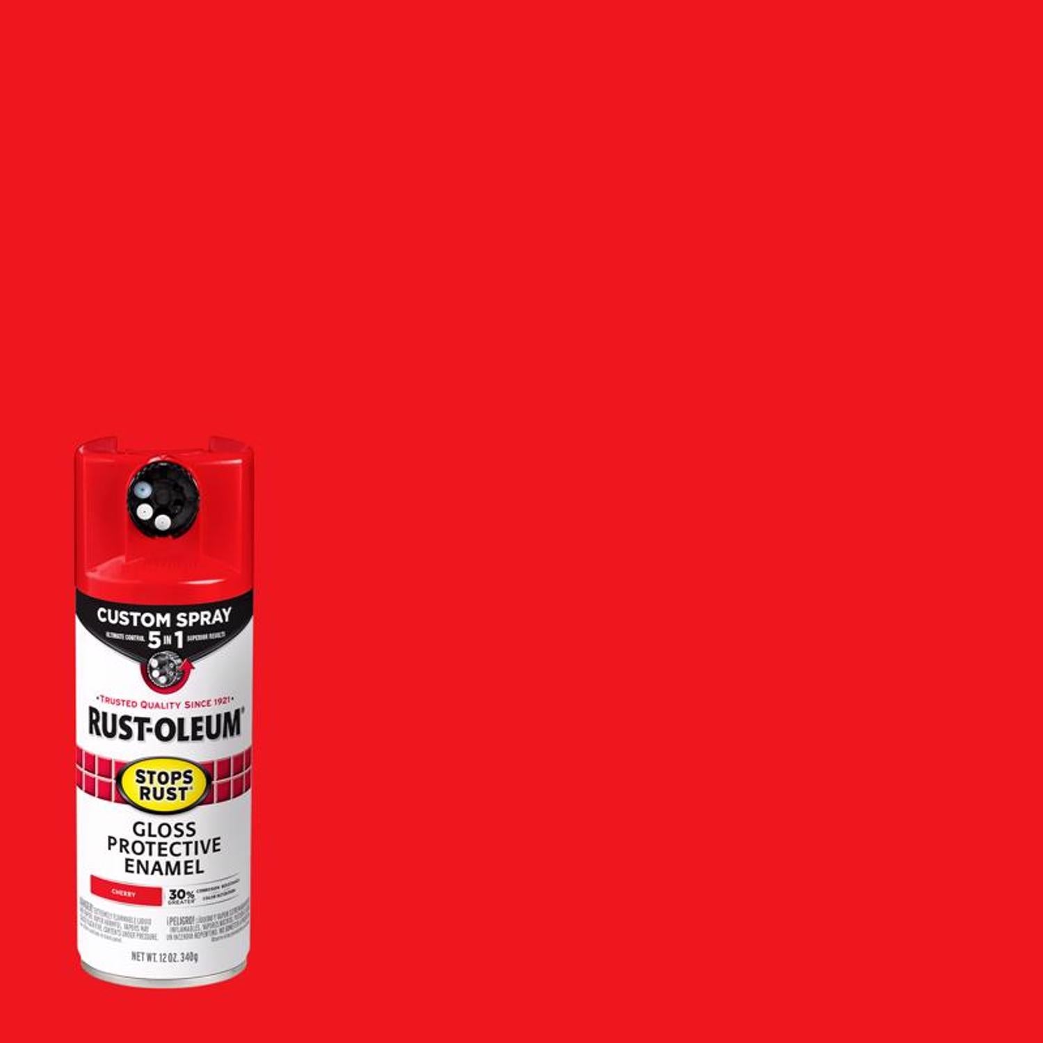 Rust-Oleum Stops Rust Indoor and Outdoor Gloss Red Oil Modified Alkyd Spray Paint 12 oz - Case of 6