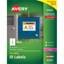 Avery&reg; TrueBlock ID Label [LABELS;DUR;TBLK;200PK;WHT-BX]
