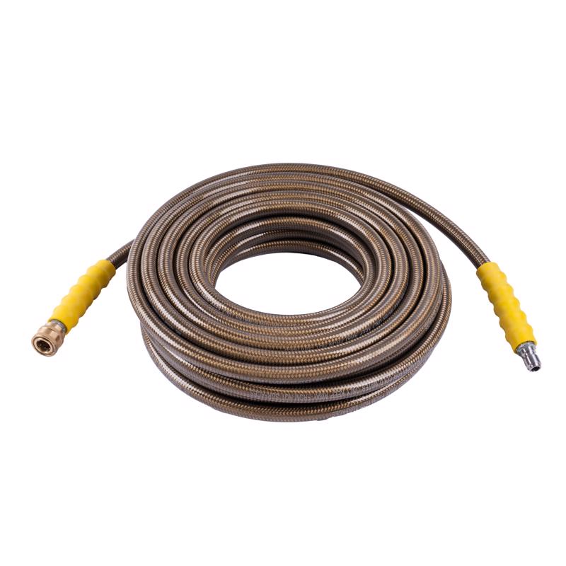 SURFACEMAXX - SurfaceMaxx 3/8 in. D X 50 ft. L Steel and Polyester Braided Pressure Washer Hose 4500 psi [SGY-PWA1204]