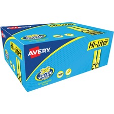 Avery&reg; Hi-Liter Desk-Style Highlighters [HIGHLIGHTER;CHISEL;FYW;36PC-BX]