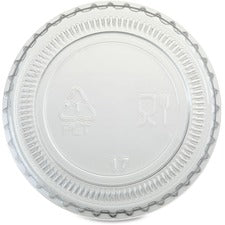 Genuine Joe Portion Cup Lid - 50 / Carton - 50 Per Bag - Transparent, Clear [LID;PORTION;1 OZ-CT]