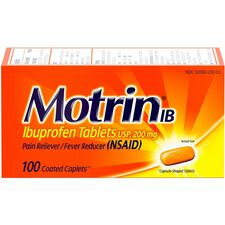 Motrin IB Ibuprofen Tablets [MEDICATION;MOTRIN;CAPLETS-BX]