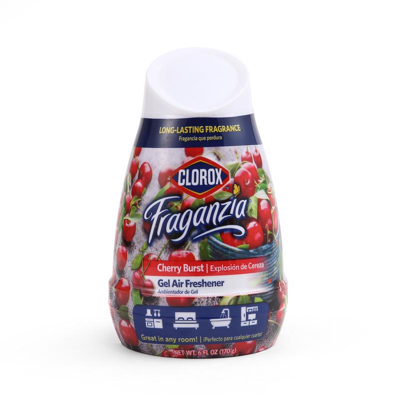 CLOROX - Clorox Fraganzia Cherry Burst Scent Air Freshener 6 oz Gel 1 pk
