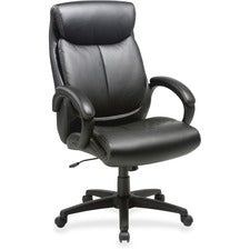 Lorell Executive High-Back Office Chair [CHAIR;HI BACK;BLEATHER;BK-EA]