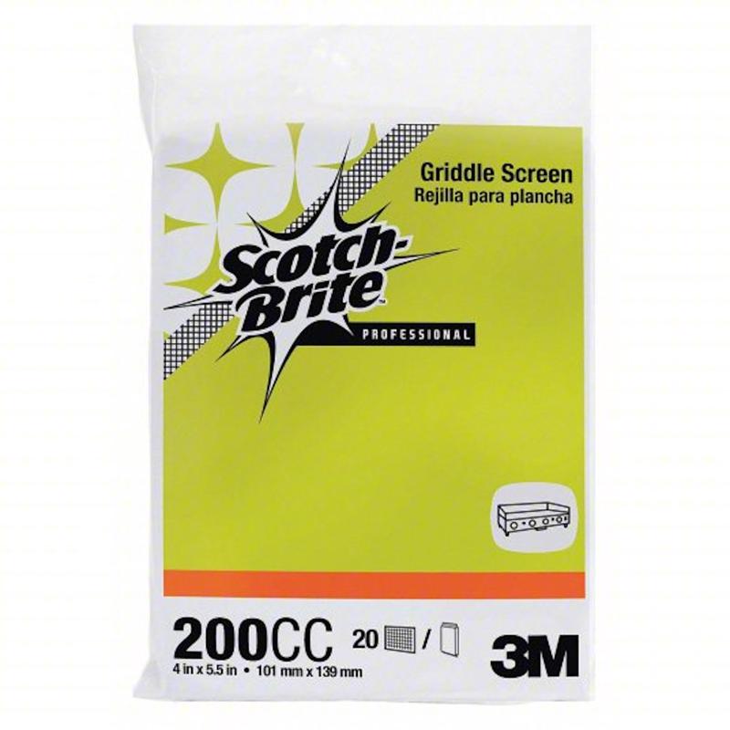 SCOTCH-BRITE - 3M Scotch Brite Heavy Duty Scrubbing Screen For Grill 5.5 in. L 20 pk