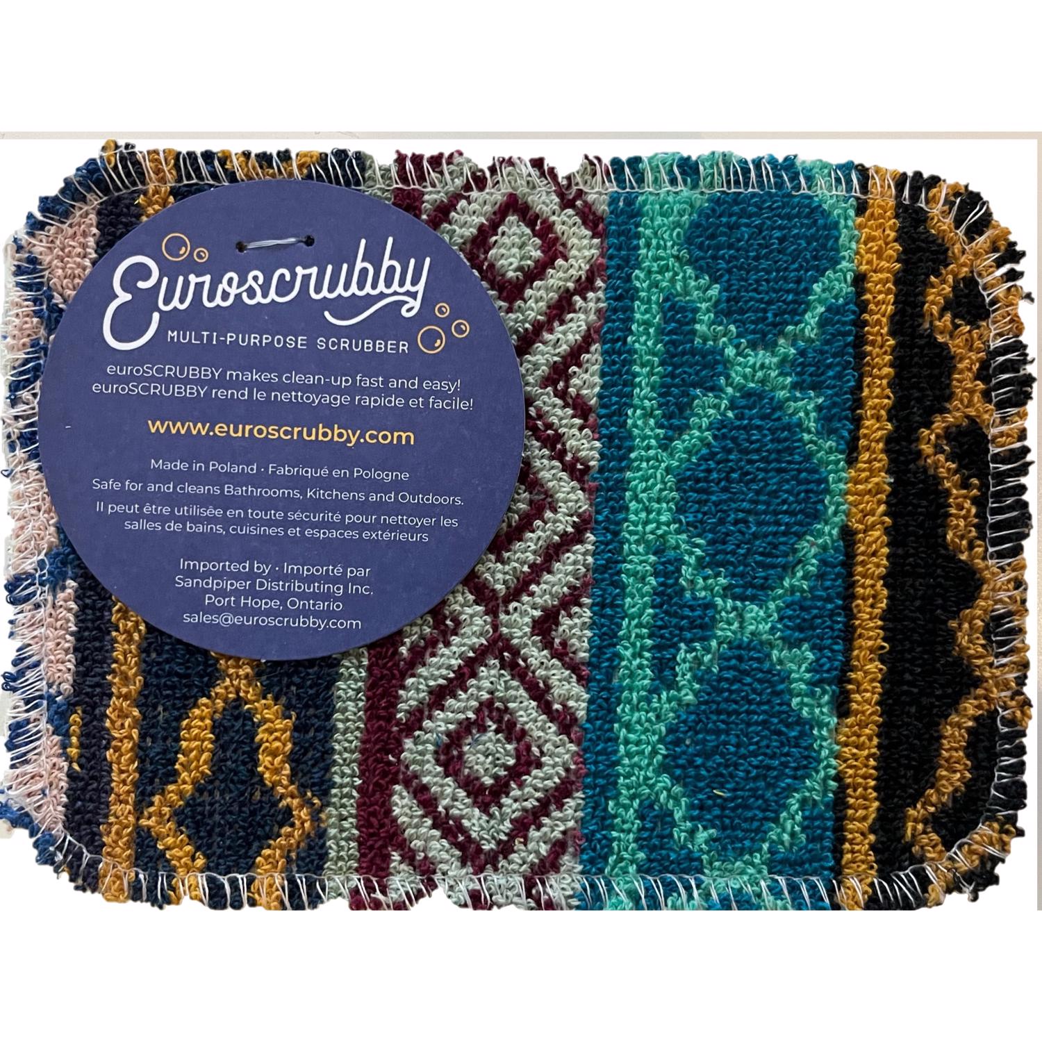 Euroscrubby Medium Duty Scrubber For Kitchen and Bath 6 in. L 1 pk - Case of 50