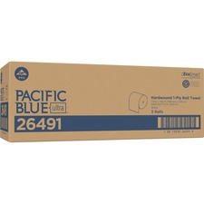 Pacific Blue Ultra High-Capacity Recycled Paper Towel Rolls [TOWEL;3PK;PBU;WHITE-CT]