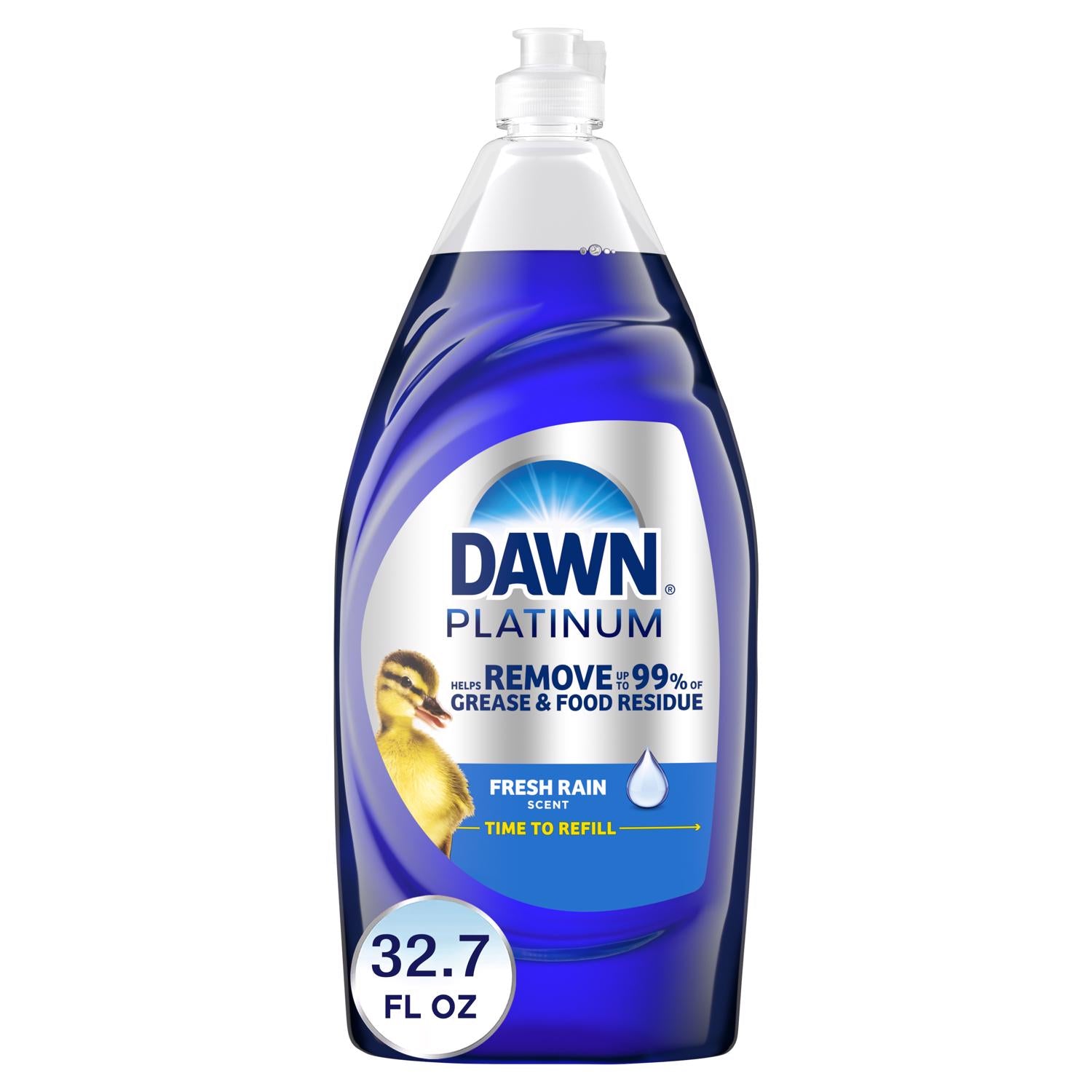 Dawn Platinum Refreshing Rain Scent Liquid Dish Soap 32.7 oz 1 pk - Case of 8