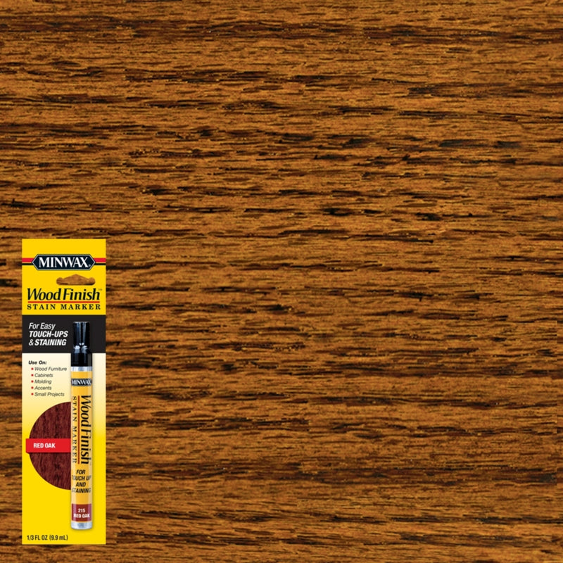 MINWAX - Minwax Wood Finish Stain Marker Semi-Transparent Red Oak Oil-Based Stain Marker 0.33 oz