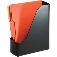 Officemate Open Top Magazine File - Black - Plastic - 1 Each [FILE;MAGAZINE;EXECUTIVE;BK-EA]