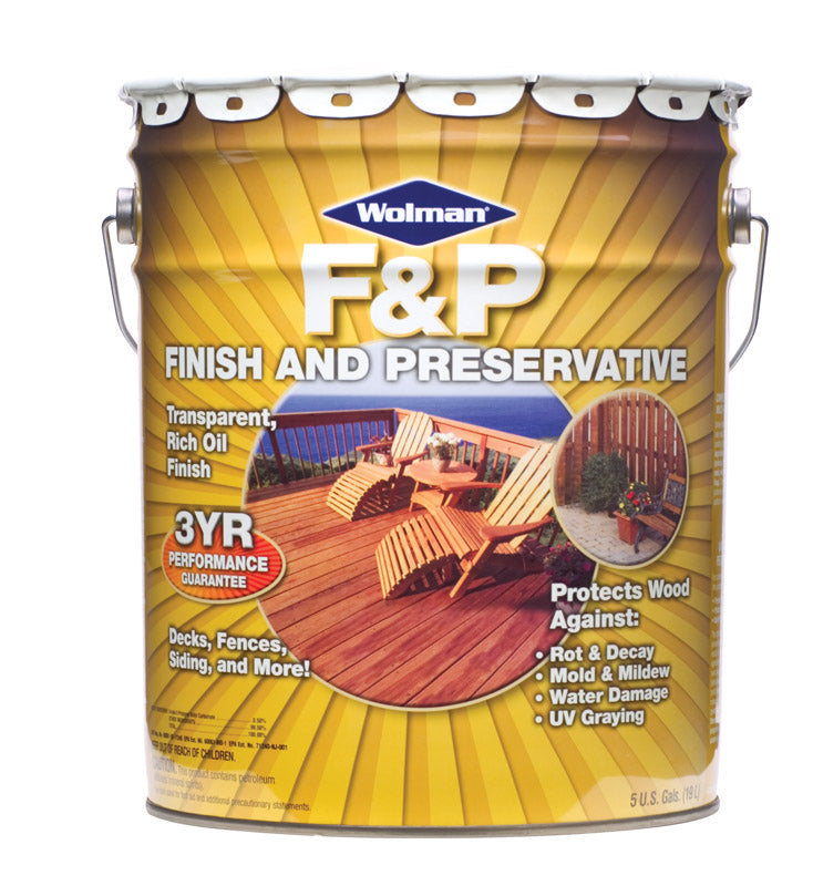 WOLMAN F&P - Wolman F&P Satin Cedar Oil-Based Wood Finish 5 gal