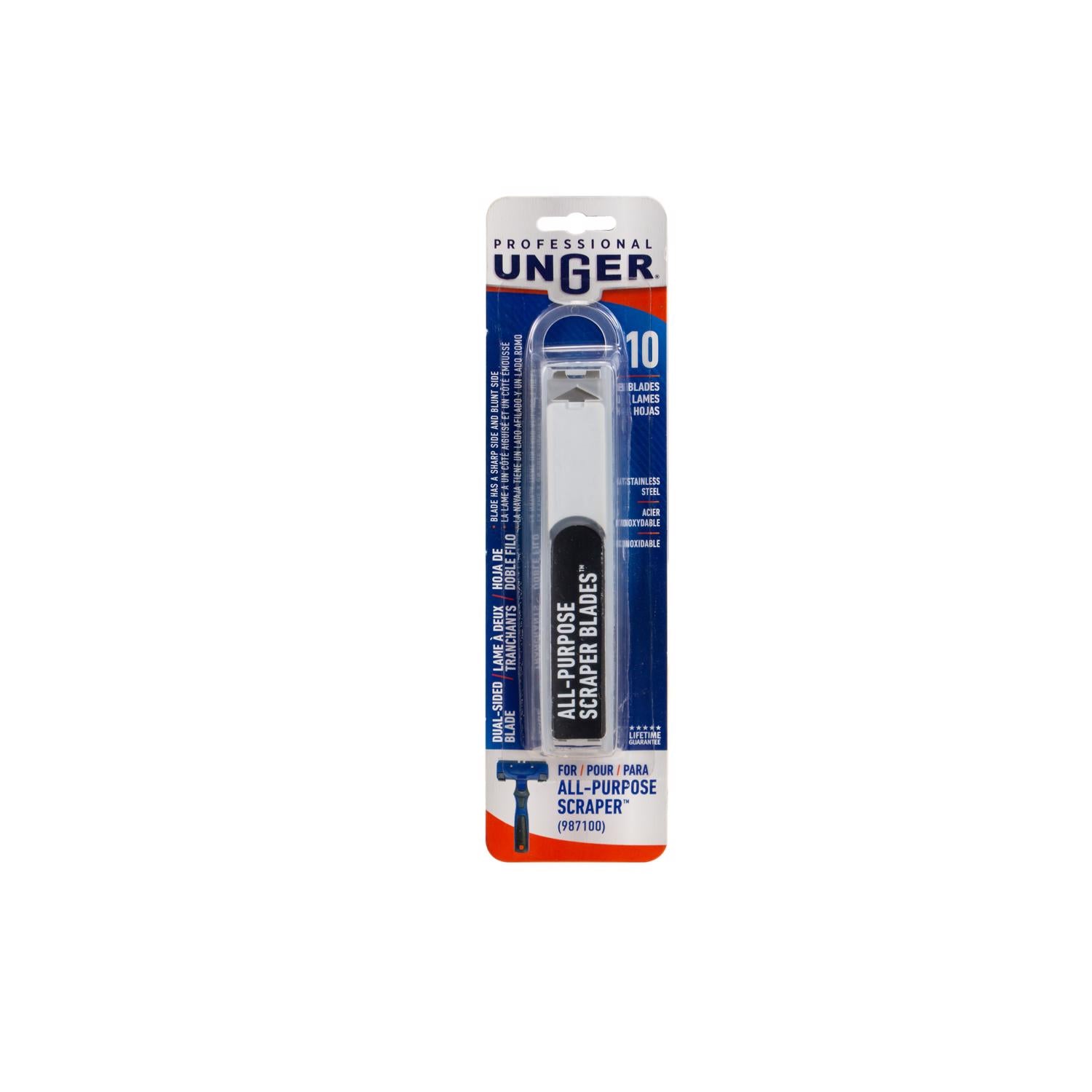 Unger 4 in. Stainless Steel Squeegee Replacement Blade
