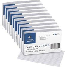 Business Source Ruled Index Cards [CARD;INDEX;RULED;4X6;WE-BX]