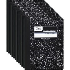 Mead Wide Ruled Composition Notebook [BOOK;COMPOSITION;BLK MARBLE-CT]