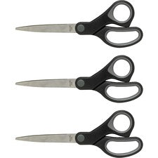 Sparco Straight Scissors w/Rubber Grip Handle [SCISSORS;RUBBER;STRAIGHT;7"-BD]
