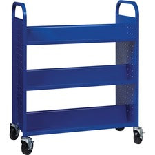 Lorell Double-sided Book Cart [BOOKCART;DOUBLE-SIDED;BE-EA]