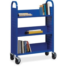 Lorell Single-sided Book Cart [BOOKCART;SINGLE-SIDED;BE-EA]