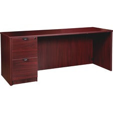 Lorell Prominence 2.0 Left-Pedestal Credenza [CREDENZA;LEFT;24X66;MY-EA]