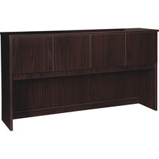 Lorell Prominence 2.0 Hutch - 72" x 16"39" - 4 Door(s) - Material: Particleboard - Finish: Laminate [HUTCH;72X39X16;ES-EA]