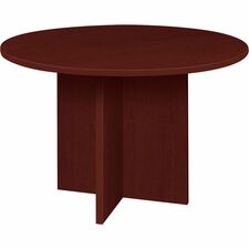 Lorell Prominence 2.0 Round Laminate Conference Table [TABLE;CONF;42;ROUND;MY-EA]