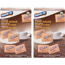 Genuine Joe Turbinado Natural Cane Sugar Packets [SUGAR;TURBINADO;BRWN-CT]