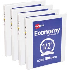 Avery&reg; Economy View Binder [BINDER;VIEW;ROUND;0.5";WE-BD]