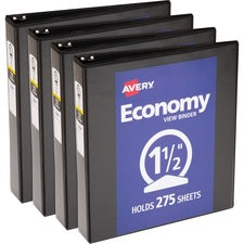 Avery&reg; Economy View Binder [BINDER;VIEW;ROUND;1.5";BK-BD]