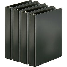Business Source Basic Round Ring Binders [BINDER;8.5X5.5";ROUND;1";BK-BD]