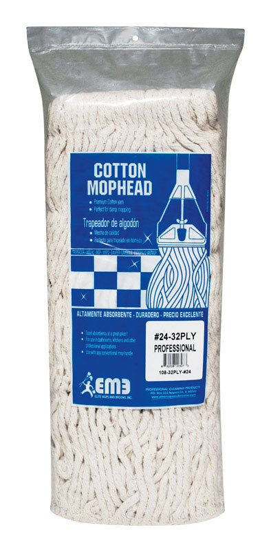 ELITE MOPS AND BROOMS - Elite Mops and Brooms #24 Cut End Cotton Mop Refill
