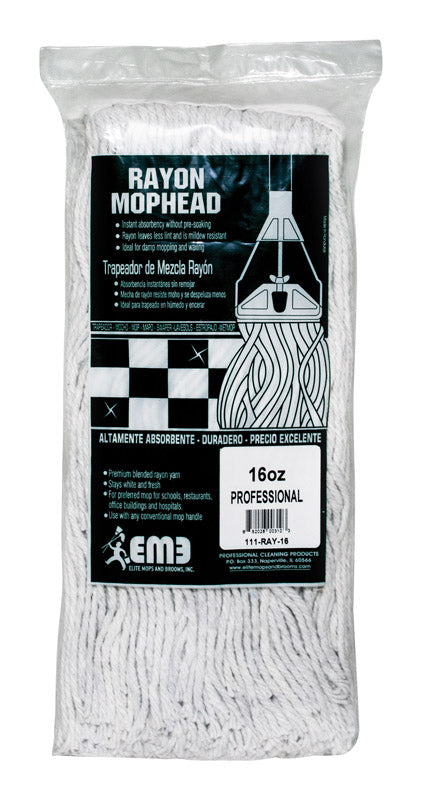ELITE MOPS AND BROOMS - Elite Mops and Brooms 16 oz Cut End Rayon Mop Refill 1 pk - Case of 6