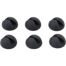 Bluelounge CableDrop Cable Anchors - Cable Clip - Black - 6 - 1.10" Length