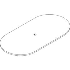Lorell Prominence 2.0 Racetrack Conference Tabletop [TOP;CONF;RCTRK;48X96;ES-EA]