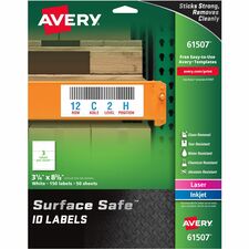 Avery&reg; Surface Safe ID Label [LABEL;SRFSAFE;REM;WHT;150PK-PK]