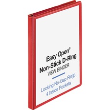 Business Source Red D-ring Binder [BINDER;VIEW;EO;D-RING;1";RD-EA]